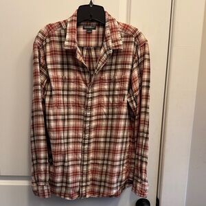 Eddie Bauer Flannel Buttondown in Large